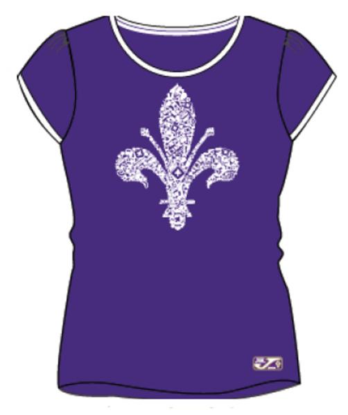 FIORENTINA WOMAN SHIRT S/S PURPLE