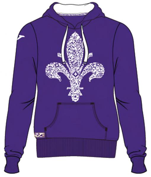 FIORENTINA WOMAN HOODIE SWEATSHIRT PURPLE