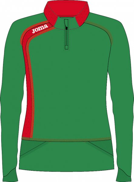 SWEATSHIRT HALF ZIPPER FMAA GREEN W.