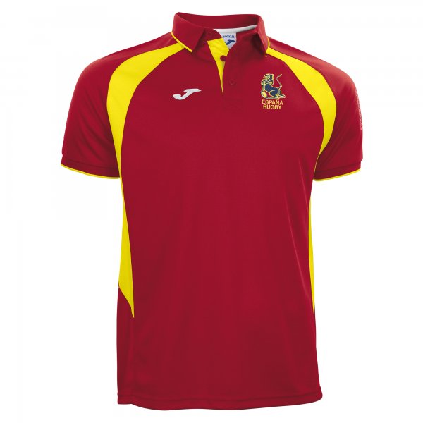 POLO FED. ESP. RUGBY RED-YELLOW M/C