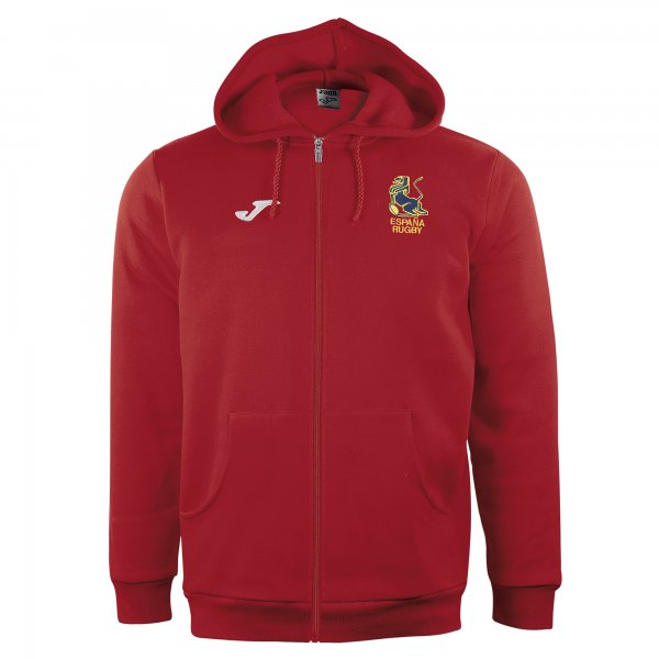 HOODIE FED. ESP. RUGBY RED