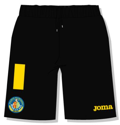 GETAFE BLACK-YELLOW GOALKEEPER SHORTS