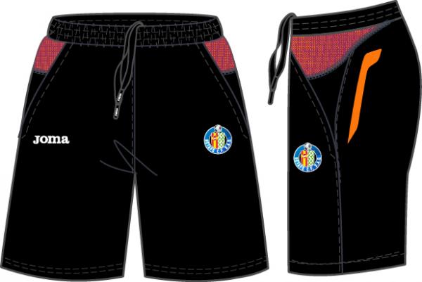 GETAFE TRAINING BLACK BERMUDA