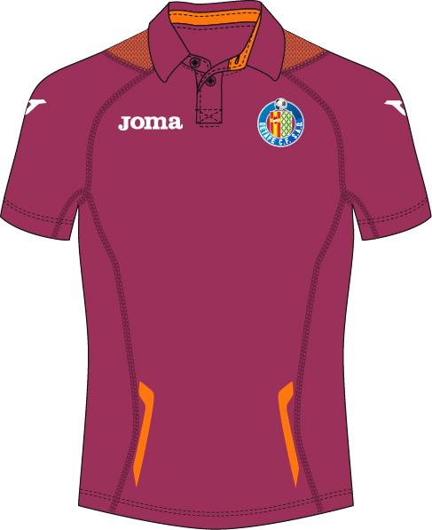 GETAFE BURGUNDY S/S POLO SHIRT