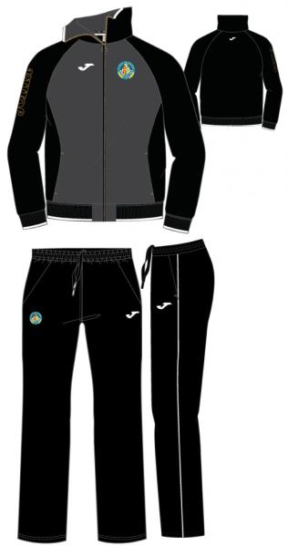 GETAFE BLACK FULL ZIPPER SWEATSHIRT