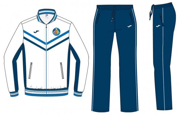 CASUAL TRACKSUIT MICRO. GETAFE F.C. WHITE-NAVY