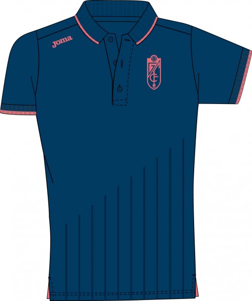 POLO HOTEL GRANADA CF NAVY S/S