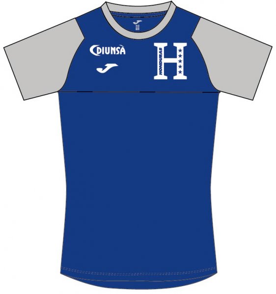 TRAINING TSHIRT F.F. HONDURAS ROYAL S/S R