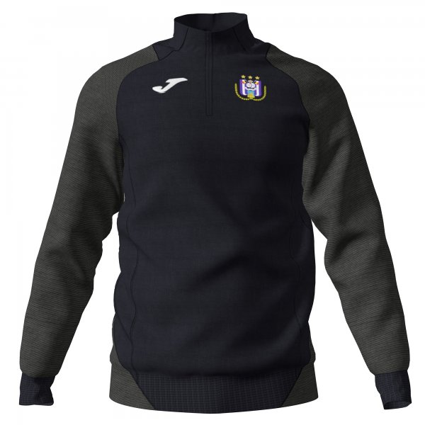 TRAINING SWEATSHIRT 1/2  ZIP ANDERLECHT BLACK