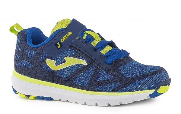 J.ALASKA JR 611 BLUE-LEMON FLUOR VELCRO