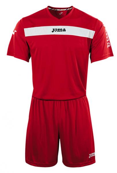 ACADEMY S/S SET (SHIRT+SHORT) RED-WHITE