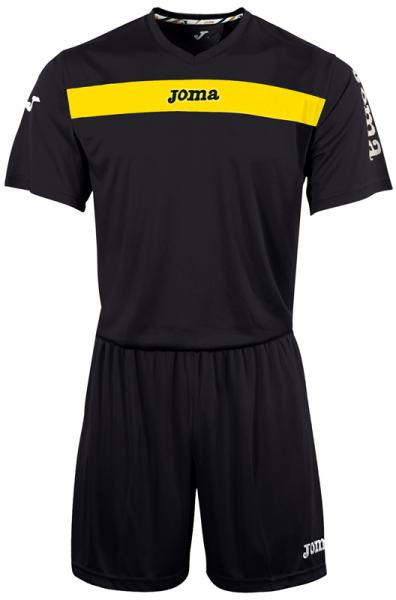 ACADEMY S/S SET (SHIRT+SHORT) BLACK-YELLOW