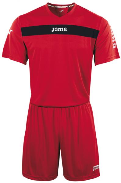 ACADEMY S/S SET (SHIRT+SHORT) RED-BLACK