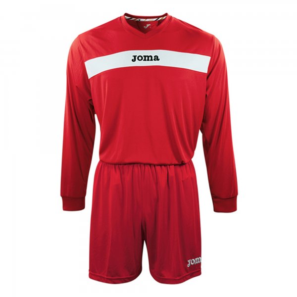 ACADEMY L/S SET (SHIRT+SHORT) RED-WHITE