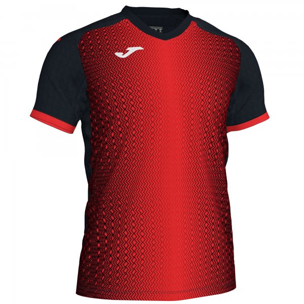 MARCO CECCHINATO T-SHIRT BLACK-RED S/S