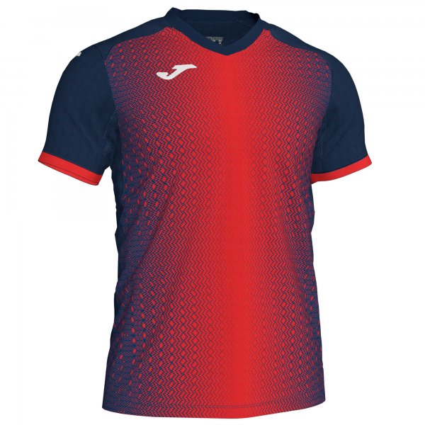 MARCO CECCHINATO T-SHIRT DARK NAVY-RED S/S