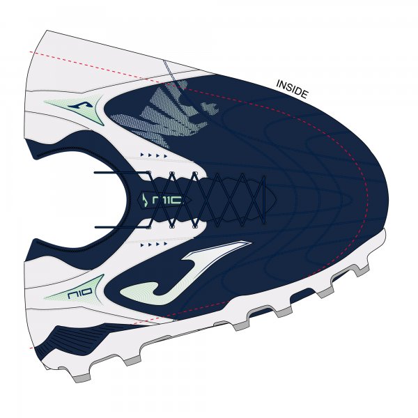 NUMERO-10 2603 NAVY BLUE FIRM GROUND