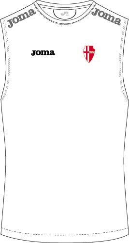 PADOVA TRAINING SLEEVELESS SHIRT WHITE