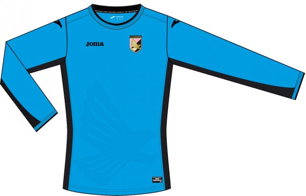 GOALKEEPER T-SHIRT PALERMO BLUE-BLACK LONG/S