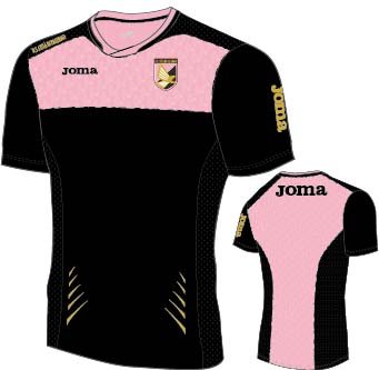 T-SHIRT TRAINING PALERMO BLACK-PINK S/S