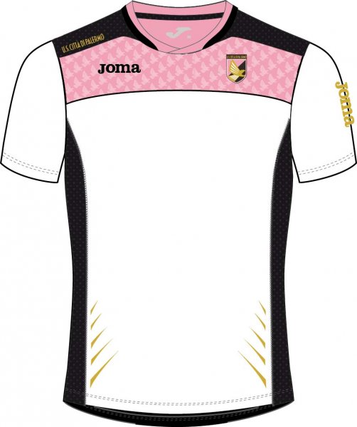 T-SHIRT TRAINING STAFF PALERMO WHITE-PINK S/S
