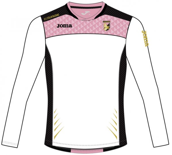 T-SHIRT TRAINING STAFF PALERMO WHITE-PINK L/S