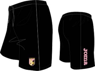 SHORT TRAINING PALERMO BLACK NO POCKETS