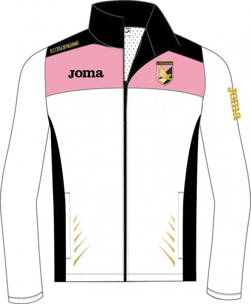 RAINJACKET TRAINING STAFF PALERMO WHITE-PINK