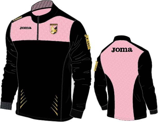 SWEATSHIRT TRAINING PALERMO BLACK-PINK
