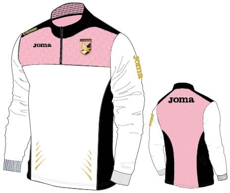 SWEATSHIRT TRAINING STAFF PALERMO WHITE-PINK