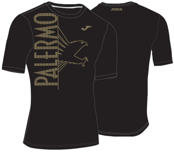 T-SHIRT SPORTWEAR PALERMO BLACK-GOLD S/S