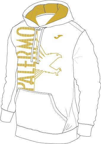 SWEATSHIRT SPORTWEAR PALERMO WHITE-GOLD