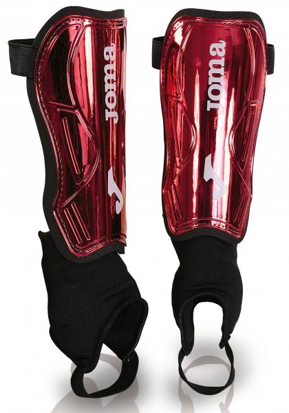 SHINGUARDS RIGID+ANKLE PLAY12 BLACK-RED