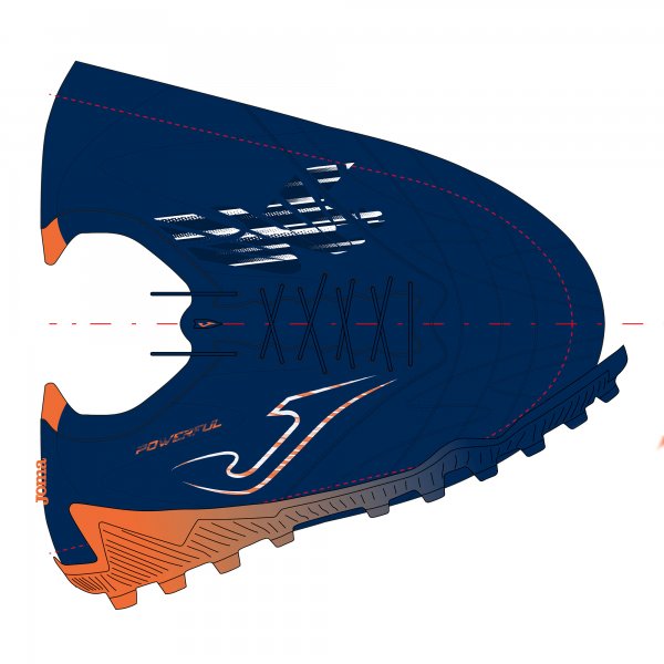 POWERFUL CUP 2603 NAVY BLUE ARTIFICIAL GRASS
