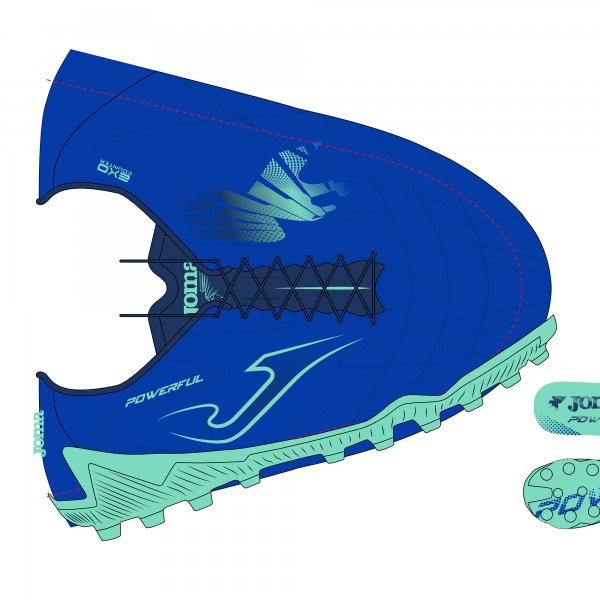 POWERFULL 2604 ROYAL BLUE ARTIFICIAL GRASS