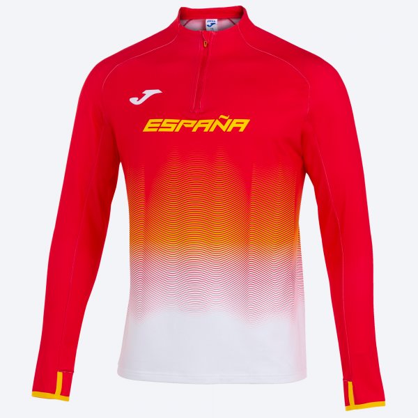 RFEA SWEATSHIRT RED HALF ZIP