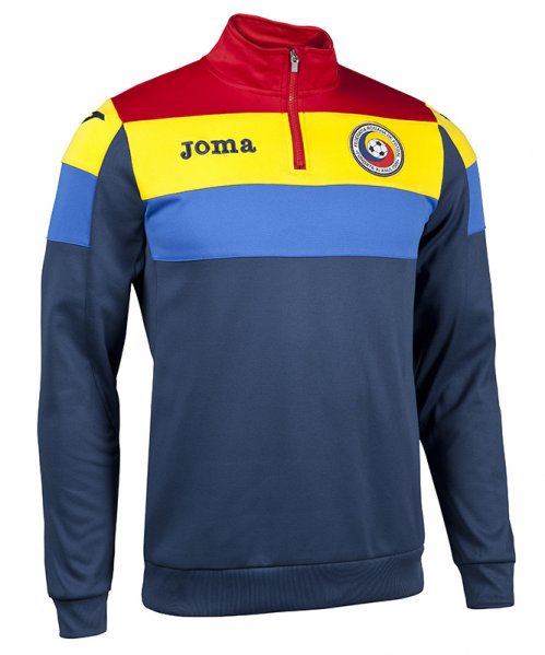 SWEATSHIRT TRAINING F.A. RUMANIA BLUE-RED