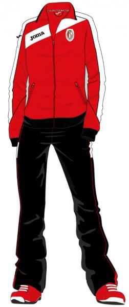 STANDARD RED-BLACK POLY-TRICOT TRACKSUIT