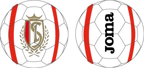 STANDARD WHITE-RED SOCCER BALL S/5