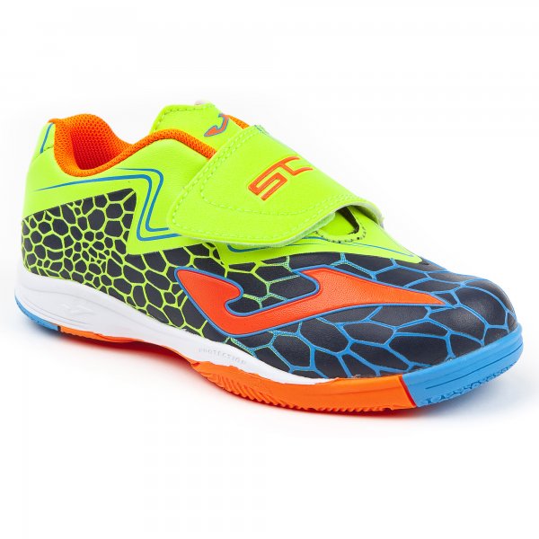 SUPER COPA JR 804 NAVY-FLUOR INDOOR