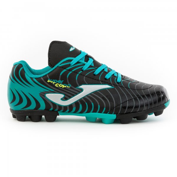 SUPER COPA JR 2001 BLACK-TURQUOISE TURF