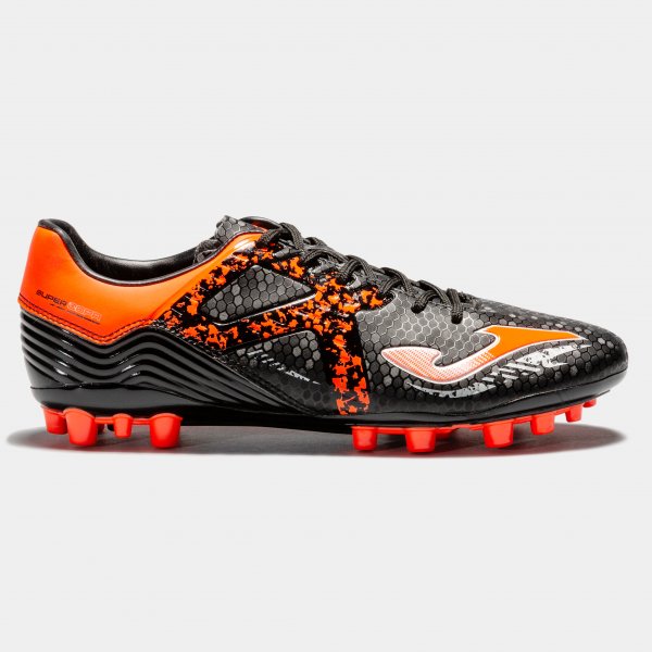 SUPER COPA 931 BLACK-ORANGE ARTIFICIAL GRASS