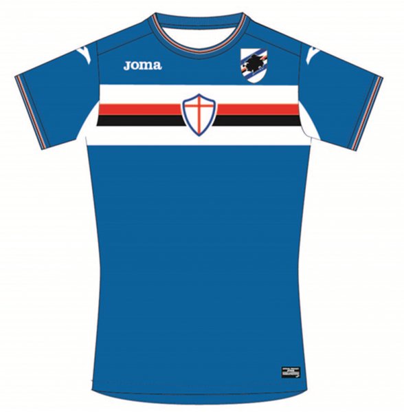 HOME T-SHIRT SAMPDORIA BLUE S/S -SIMPLE VERSION-
