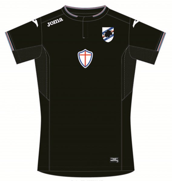 T-SHIRT GOALKEEPR SAMPDORIA BLACK S/S