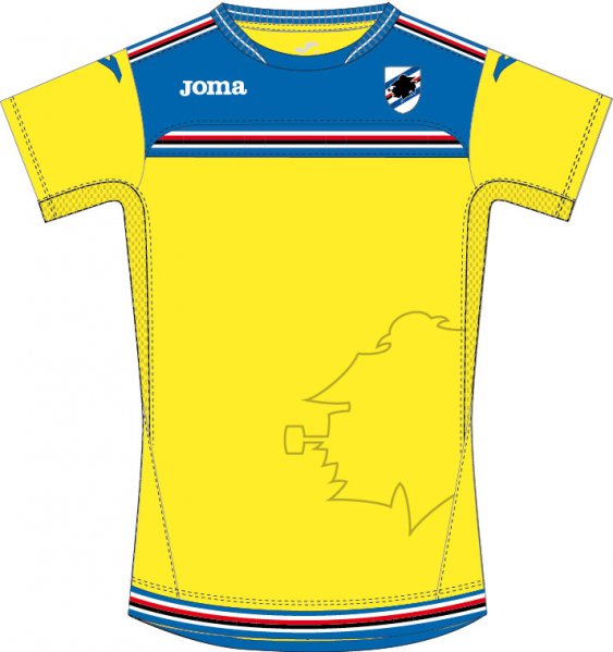 TRAINING T-SHIRT SAMPDORIA YELLOW S/S