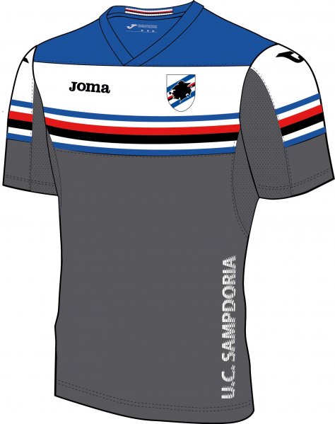 TRAINING T-SHIRT SAMPDORIA GREY S/S