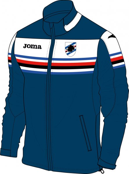 TRAINING RAINJAKCET SAMPDORIA NAVY