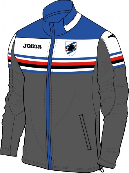 TRAINING RAINJAKCET SAMPDORIA GREY