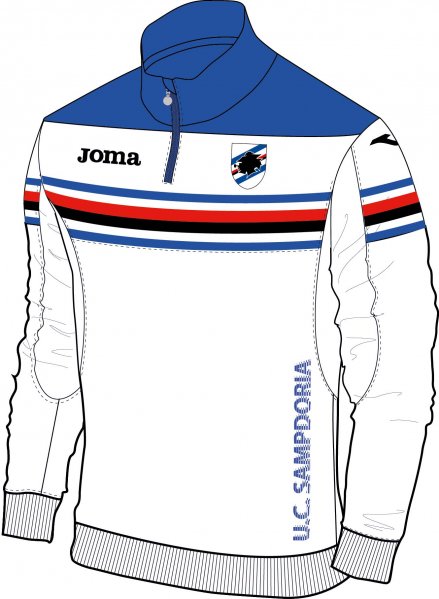 TRAINING SWEATHSIRT SAMPDORIA WHITE