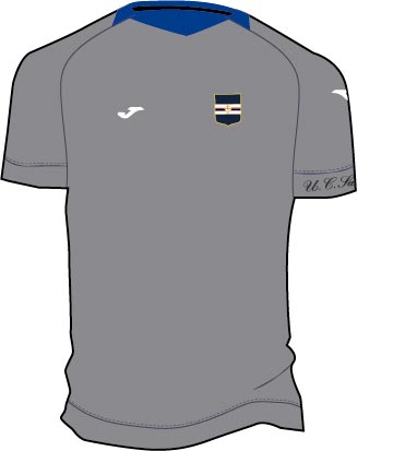 FREE TIME T-SHIRT SAMPDORIA GREY S/S